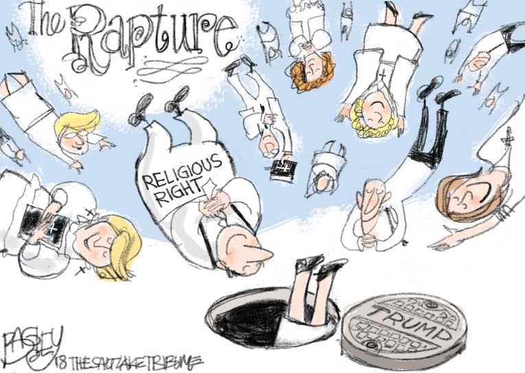 Political/Editorial Cartoon by Pat Bagley, Salt Lake Tribune on Doctor: Trump’s Health “Excellent”
