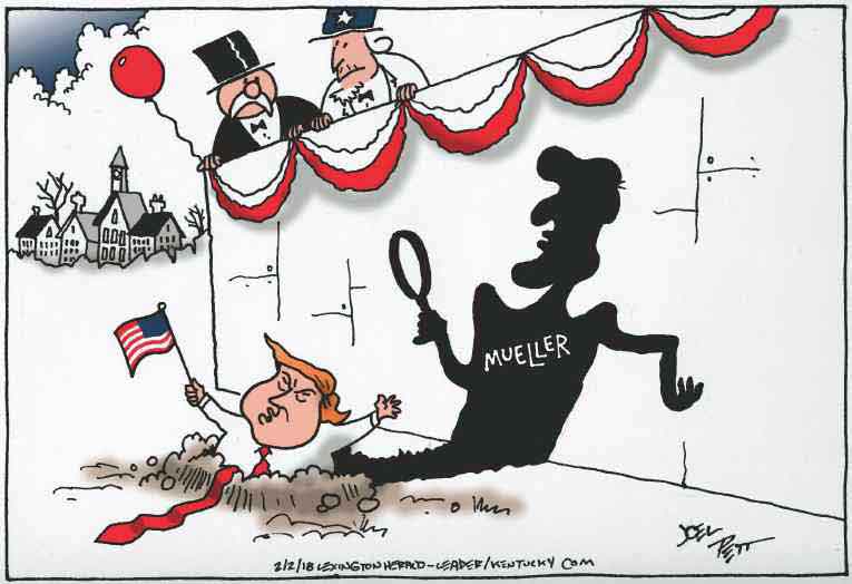 Political/Editorial Cartoon by Joel Pett, Lexington Herald-Leader, CWS/CartoonArts Intl. on President Issues Demand
