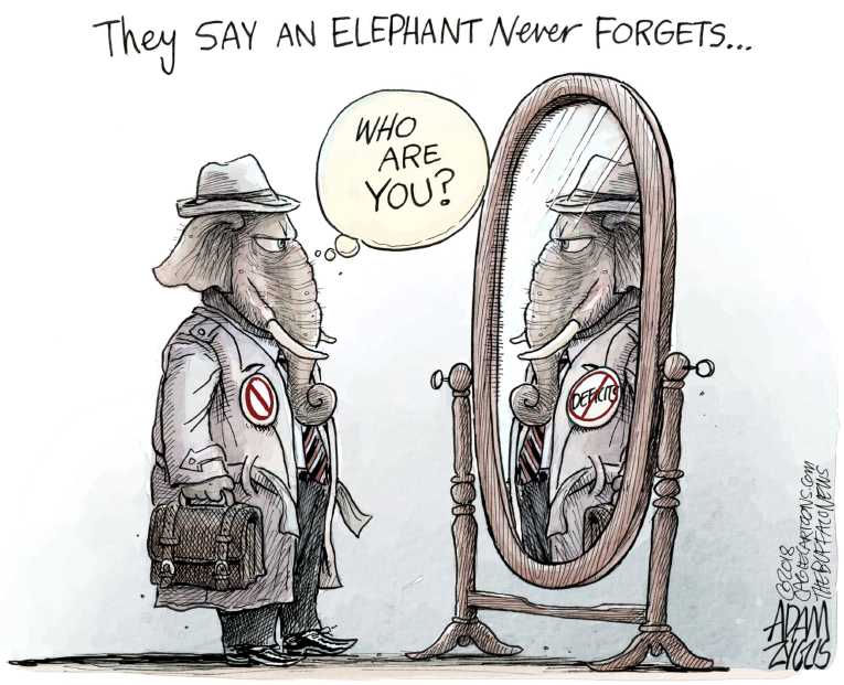 Political/Editorial Cartoon by Adam Zyglis, The Buffalo News on Military Budget Booms