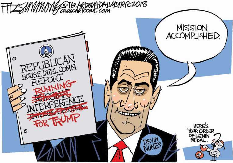 Political/Editorial Cartoon by David Fitzsimmons, Arizona Daily Star, Tucson AZ on GOP Committee Clears Trump