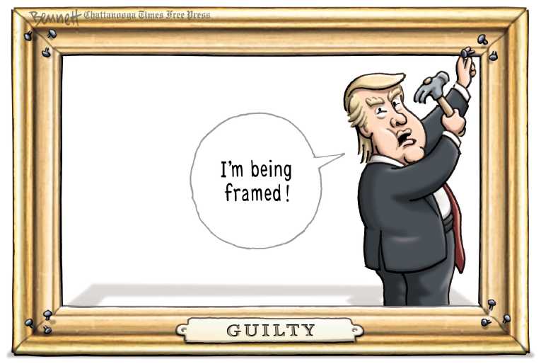 Political/Editorial Cartoon by Clay Bennett, Chattanooga Times Free Press on President May Fire Mueller