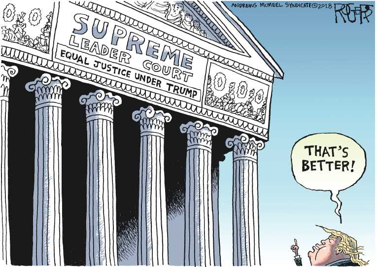 Political/Editorial Cartoon by Rob Rogers on Justice Kennedy to Retire