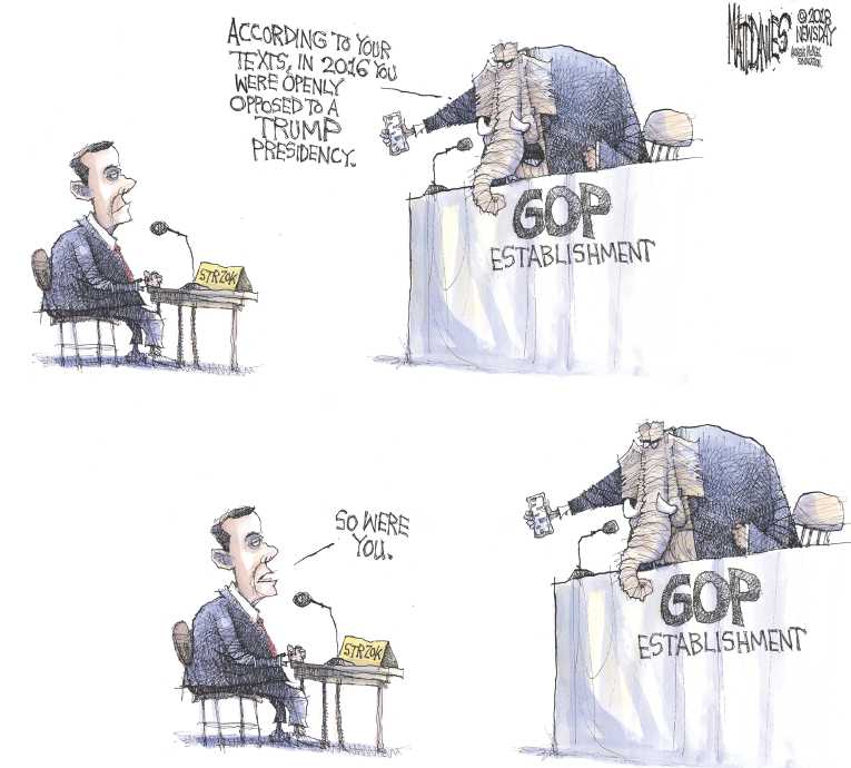 Political/Editorial Cartoon by Matt Davies, Journal News on GOP Attempts to Quash Investigation