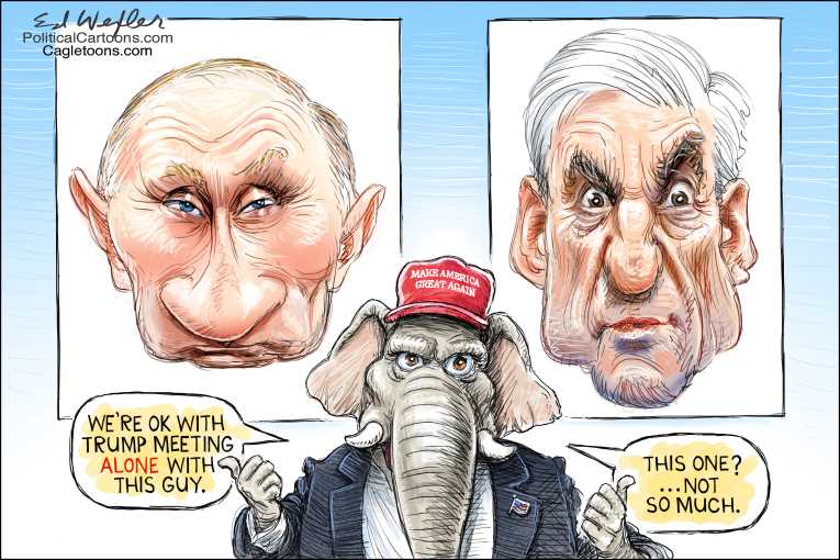 Political/Editorial Cartoon by Ed Wexler, PoliticalCartoons.com on Republicans Rally Behind Trump