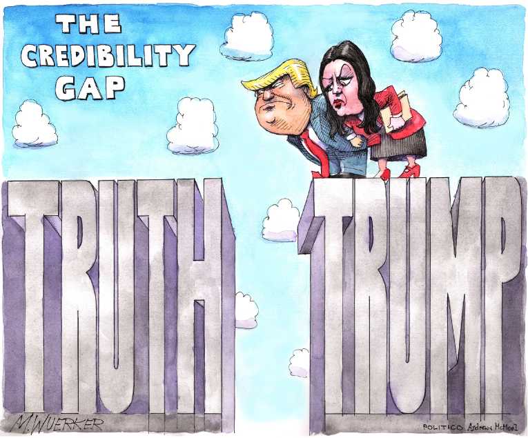 Political/Editorial Cartoon by Matt Wuerker, Politico on Trump Stays the Course