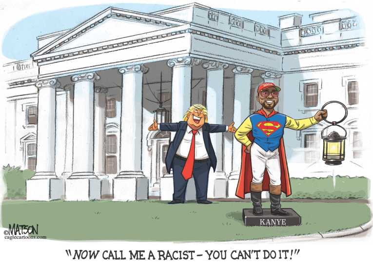 Political/Editorial Cartoon by RJ Matson, Cagle Cartoons on President Basks in Success
