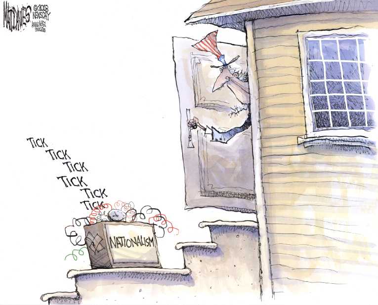 Political/Editorial Cartoon by   on Mail Bomber Target Democrats