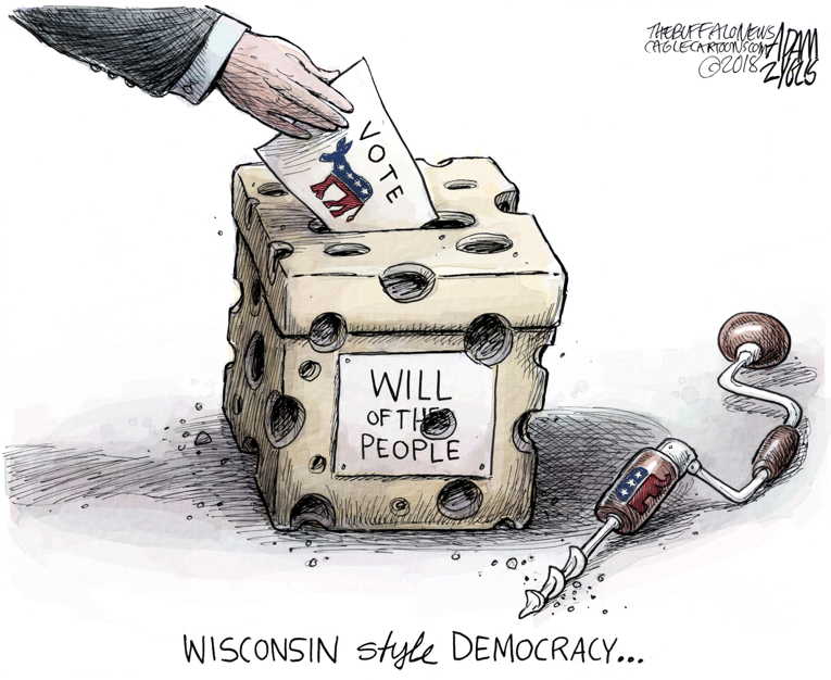 Political/Editorial Cartoon by Adam Zyglis, The Buffalo News on GOP Stays the Course