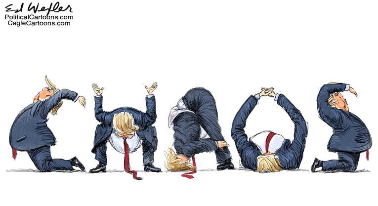 Political/Editorial Cartoon by Ed Wexler, PoliticalCartoons.com on President’s Method Lauded