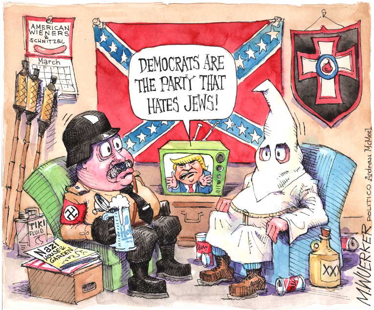 Political/Editorial Cartoon by Matt Wuerker, Politico on GOP Leaders Blast Democrats