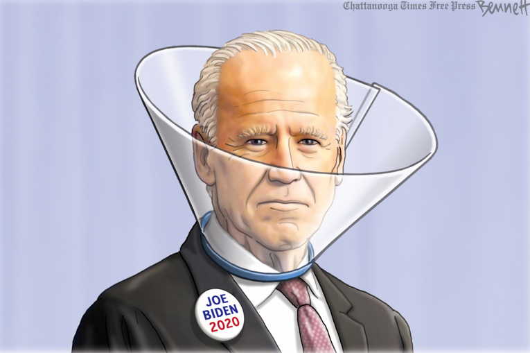 Political/Editorial Cartoon by Clay Bennett, Chattanooga Times Free Press on Biden Doesn’t Declare