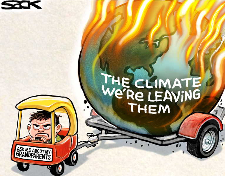 Political/Editorial Cartoon by Steve Sack, Minneapolis Star Tribune on In Other News