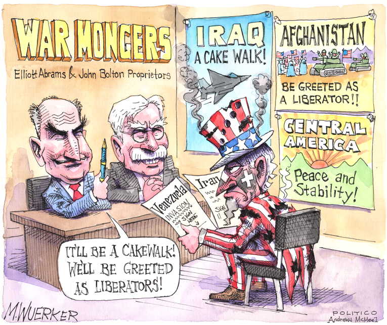 Political/Editorial Cartoon by Matt Wuerker, Politico on Winds of War