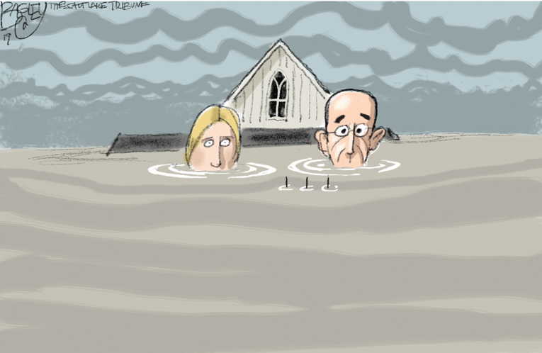 Political/Editorial Cartoon by Pat Bagley, Salt Lake Tribune on Environmental Laws Gutted