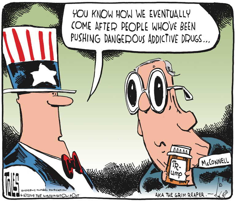 Political/Editorial Cartoon by Tom Toles, Washington Post on McConnell, GOP, Do Their Thing