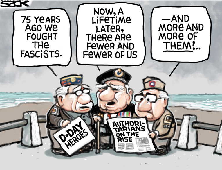 Political Cartoon on 'In Other News' by Steve Sack, Minneapolis Star