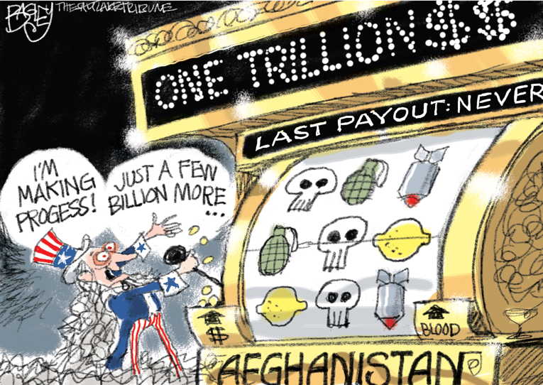 Political/Editorial Cartoon by Pat Bagley, Salt Lake Tribune on Deficit Balloons