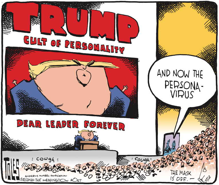 Political/Editorial Cartoon by Tom Toles, Washington Post on President Eyes Election