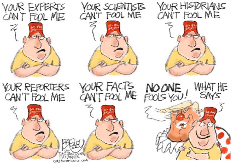 Political/Editorial Cartoon by Pat Bagley, Salt Lake Tribune on Trump Energizes Base