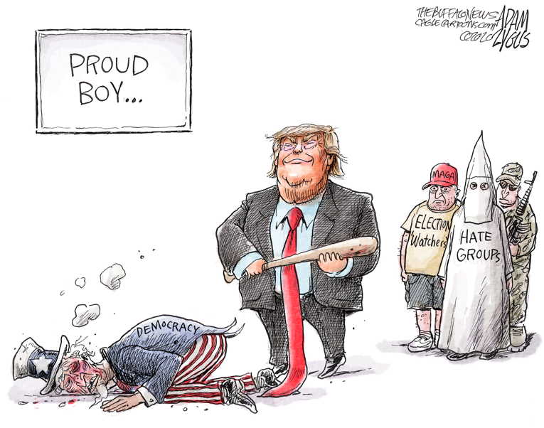 Political/Editorial Cartoon by Adam Zyglis, The Buffalo News on Trump Revitalizes Base