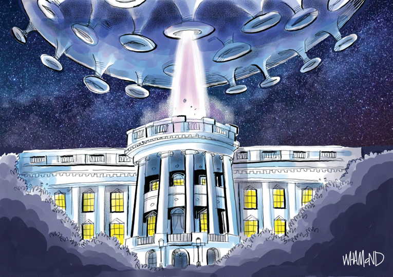 Political/Editorial Cartoon by Dave Whamond, Canada, PoliticalCartoons.com on Trump Tests Positive
