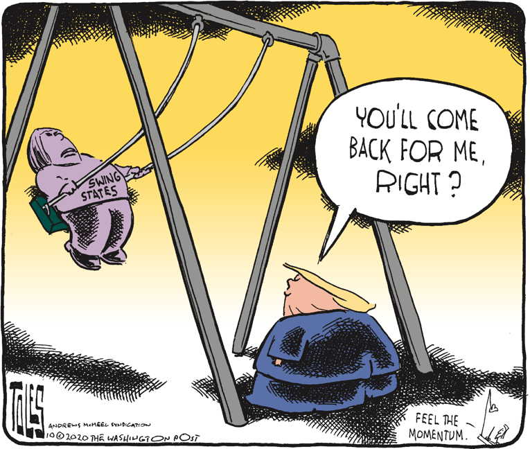 Political/Editorial Cartoon by Tom Toles, Washington Post on Trump Campaign Confident