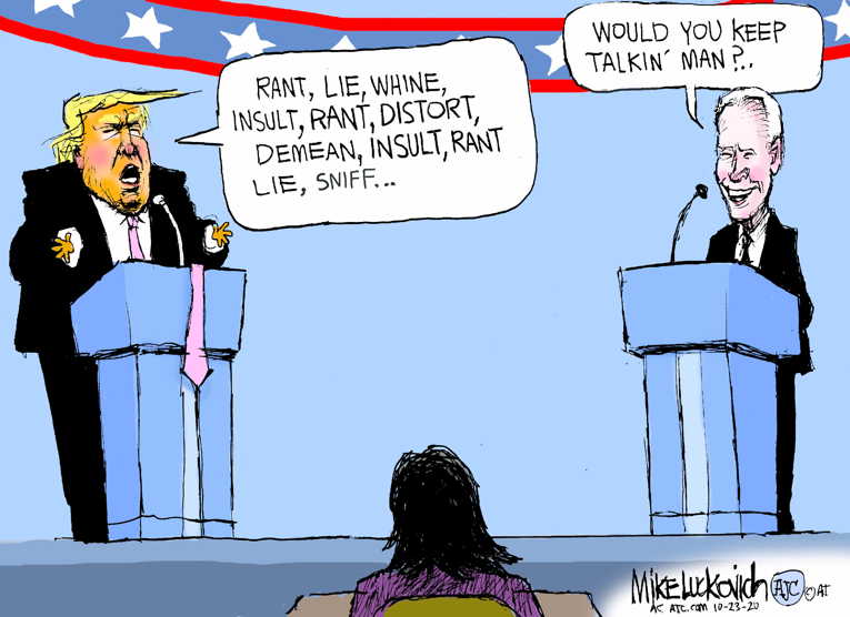 Political/Editorial Cartoon by Mike Luckovich, Atlanta Journal-Constitution on Nation Braces for Election Day