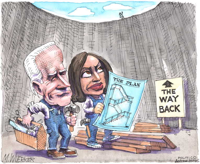 Political/Editorial Cartoon by Matt Wuerker, Politico on Biden Promises Honesty