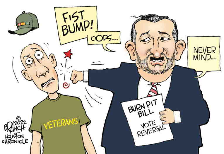 Political/Editorial Cartoon by John Branch, San Antonio Express-News on GOP Blocks Decency