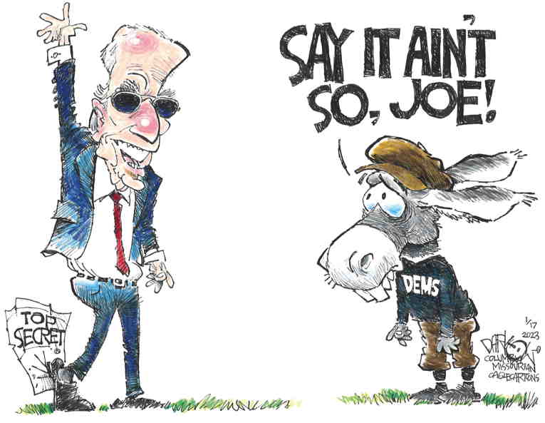 Political/Editorial Cartoon by John Darkow, Columbia Daily Tribune, Missouri on Biden Blows It