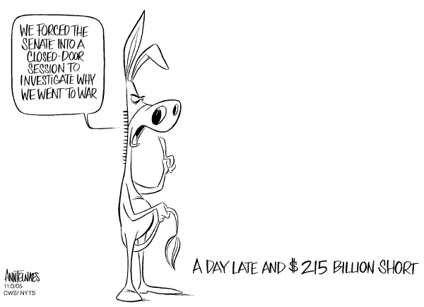 Editorial Cartoon by Ann Telnaes, CWS/CartoonArts Intl. on The Democratic Party