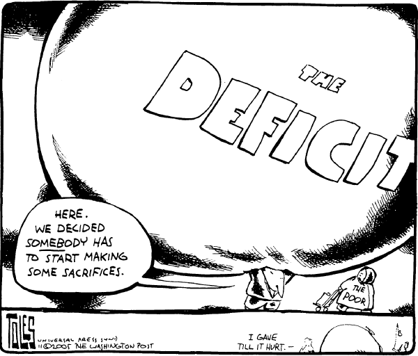 Editorial Cartoon by Tom Toles, Washington Post on The Economy
