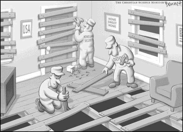 Editorial Cartoon by Clay Bennett, Christian Science Monitor on The Economy