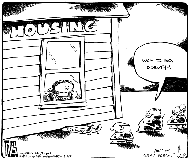 Editorial Cartoon by Tom Toles, Washington Post on The Economy