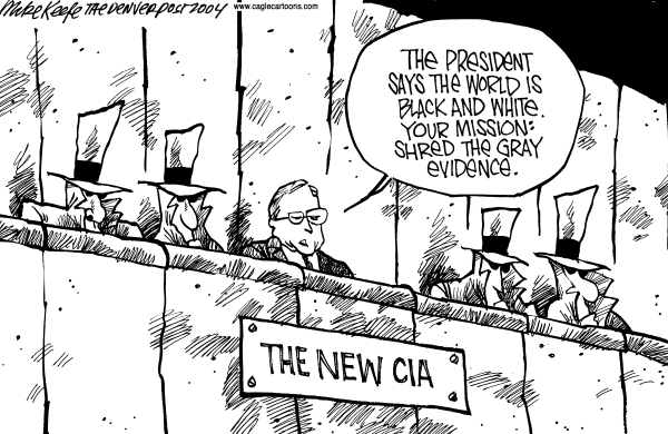 Editorial Cartoon by Mike Keefe, Denver Post on Homeland Security