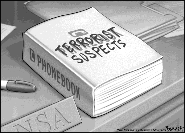 Editorial Cartoon by Clay Bennett, Christian Science Monitor on Homeland Security