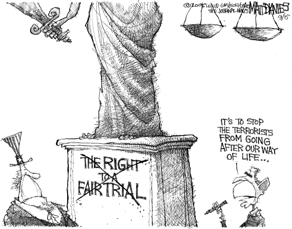 Editorial Cartoon by Matt Davies, Journal News on Homeland Security