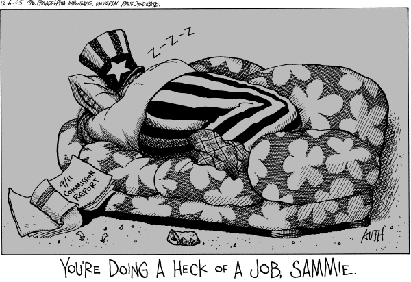 Editorial Cartoon by Tony Auth, Philadelphia Inquirer on Homeland Security (part 2)