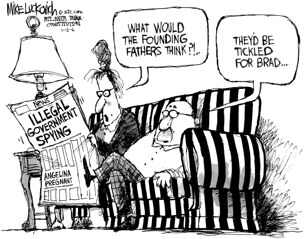 Editorial Cartoon by Mike Luckovich, Atlanta Journal-Constitution on Homeland Security (part 2)