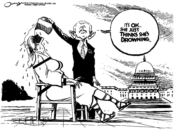 Editorial Cartoon by Jack Ohman, The Oregonian on Homeland Security (part 2)