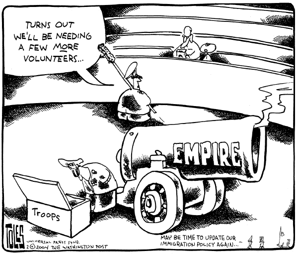 Editorial Cartoon by Tom Toles, Washington Post on Homeland Security (part 2)