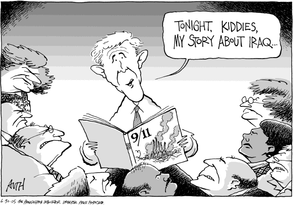Editorial Cartoon by Tony Auth, Philadelphia Inquirer on The War in Iraq