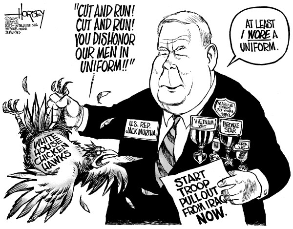 Editorial Cartoon by David Horsey, Seattle Post-Intelligencer on The War in Iraq