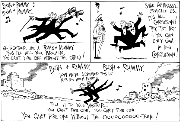 Editorial Cartoon by Tony Auth, Philadelphia Inquirer on The War in Iraq (part 2)
