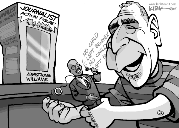 Editorial Cartoon by Kirk Andersen on Corporate Media