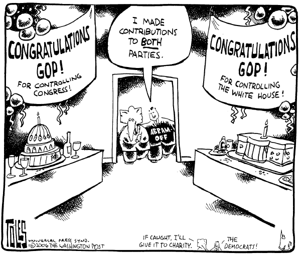 Editorial Cartoon by Tom Toles, Washington Post on The Political Process