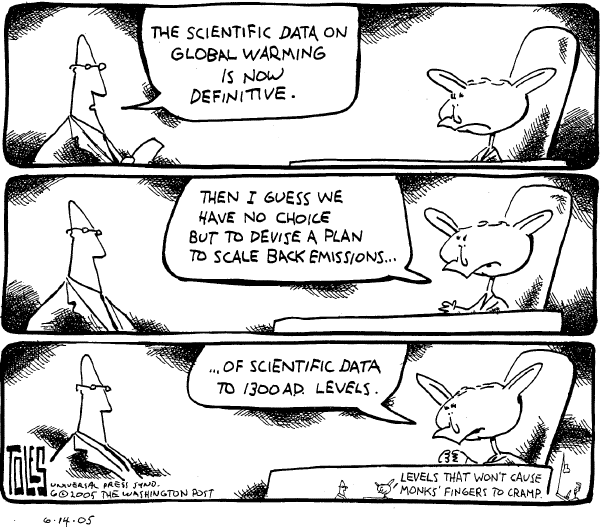 Editorial Cartoon by Tom Toles, Washington Post on Global Warming