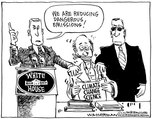 Editorial Cartoon by Dan Wasserman, Boston Globe on Global Warming