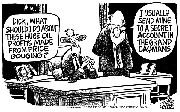 Editorial Cartoon by Mike Peters, Dayton Daily News on Global Warming