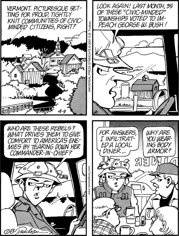 Cartoon by Gary Trudeau